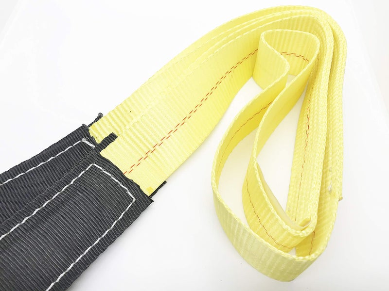 AsgenoX 2 Pack 2 "x6' Tow Strap with Reinforced Loops Vehicle Recovery Rope 18,000 lbs Pound Capacity Recovery Strap - Image 5